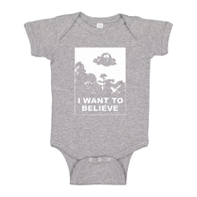 Baby Onesie I Want to Believe, Morty 100% Cotton Infant Bodysuit