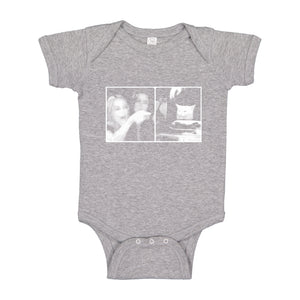 Baby Onesie Woman Yelling at Cat Meme 100% Cotton Infant Bodysuit