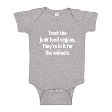 Baby Onesie Junk Food Vegans 100% Cotton Infant Bodysuit