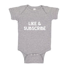 Baby Onesie Like and Subscribe 100% Cotton Infant Bodysuit