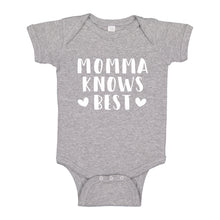 Baby Onesie Momma Knows Best 100% Cotton Infant Bodysuit