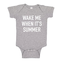 Baby Onesie Wake me When its Summer 100% Cotton Infant Bodysuit