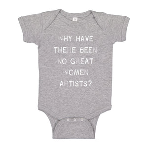 Baby Onesie No Great Women Artists 100% Cotton Infant Bodysuit