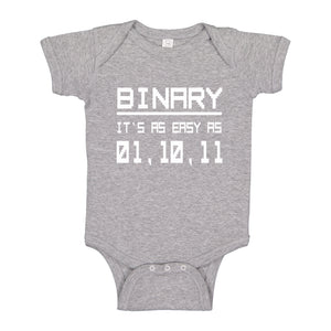 Baby Onesie Binary 100% Cotton Infant Bodysuit
