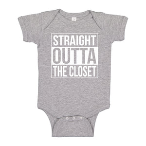 Baby Onesie Straight Outta the Closet 100% Cotton Infant Bodysuit
