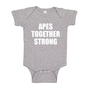 Baby Onesie APES TOGETHER STRONG 100% Cotton Infant Bodysuit