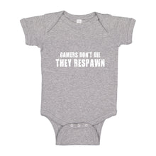 Baby Onesie Gamers Don't Die They Respawn 100% Cotton Infant Bodysuit