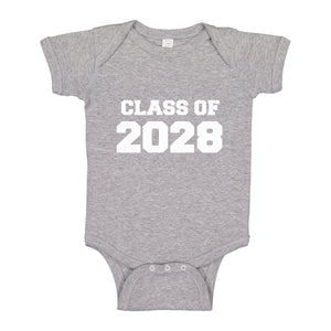 Baby Onesie Class of 2028 100% Cotton Infant Bodysuit