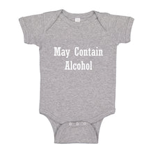 Baby Onesie May Contain Alcohol 100% Cotton Infant Bodysuit