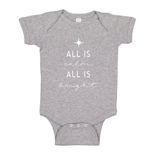 Baby Onesie All is Calm All is Bright 100% Cotton Infant Bodysuit