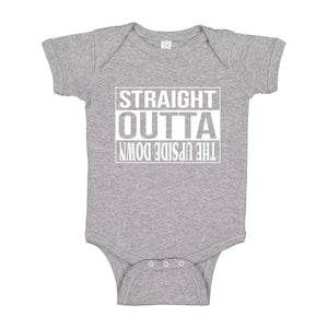 Baby Onesie Straight Outta the Upside Down 100% Cotton Infant Bodysuit