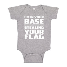 Baby Onesie I'm In Your Base Stealing Your Flag 100% Cotton Infant Bodysuit