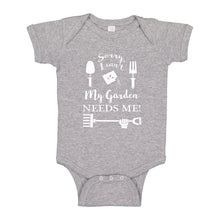 Baby Onesie I Can't My Garden Needs Me! 100% Cotton Infant Bodysuit