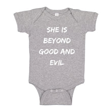 Baby Onesie She is Beyond Good and Evil 100% Cotton Infant Bodysuit