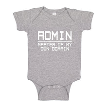 Baby Onesie Admin Master of my Domain 100% Cotton Infant Bodysuit