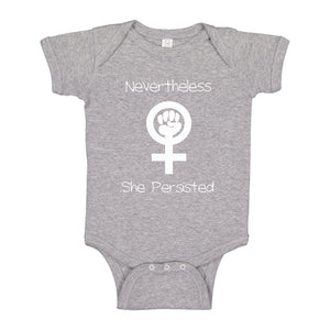 Baby Onesie Nevertheless She Persisted 100% Cotton Infant Bodysuit