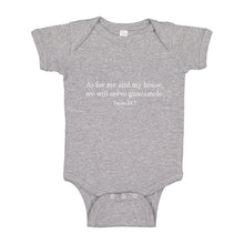 Baby Onesie As For Me and My House we Will Serve Guacamole 100% Cotton Infant Bodysuit