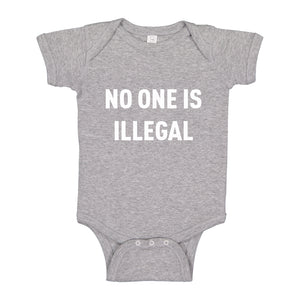 Baby Onesie No One is Illegal 100% Cotton Infant Bodysuit