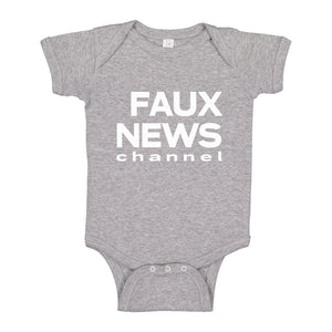 Baby Onesie Faux News 100% Cotton Infant Bodysuit