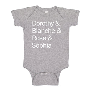 Baby Onesie Golden Names 100% Cotton Infant Bodysuit