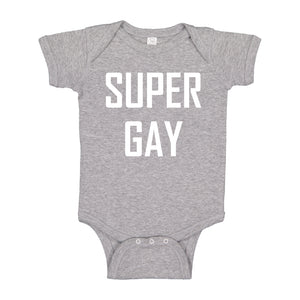 Baby Onesie Super Gay 100% Cotton Infant Bodysuit