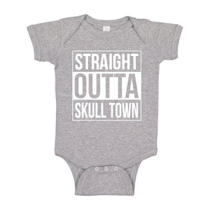 Baby Onesie Straight Outta Skull Town 100% Cotton Infant Bodysuit