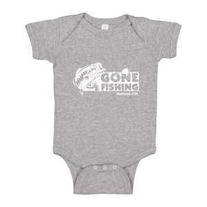 Baby Onesie Gone Fishin 100% Cotton Infant Bodysuit