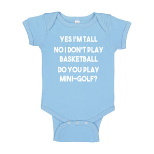 Baby Onesie Yes I'm Tall 100% Cotton Infant Bodysuit