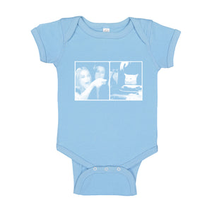 Baby Onesie Woman Yelling at Cat Meme 100% Cotton Infant Bodysuit