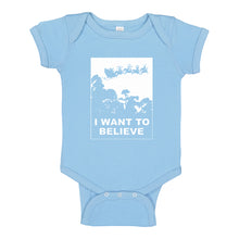 Baby Onesie I Want to Believe Santa 100% Cotton Infant Bodysuit