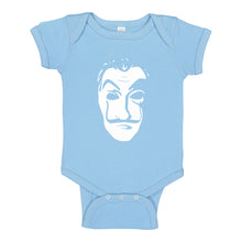 Baby Onesie Salvador Dali Face Heist Mask 100% Cotton Infant Bodysuit