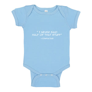 Baby Onesie Confucius say 100% Cotton Infant Bodysuit
