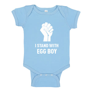 Baby Onesie I Stand with Egg Boy 100% Cotton Infant Bodysuit