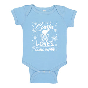 Baby Onesie This Santa Loves Going Down 100% Cotton Infant Bodysuit