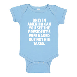 Baby Onesie Only in America 100% Cotton Infant Bodysuit