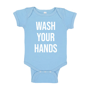 Baby Onesie WASH YOUR HANDS 100% Cotton Infant Bodysuit