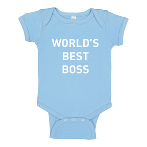 Baby Onesie World's Best Boss 100% Cotton Infant Bodysuit
