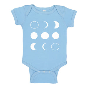 Baby Onesie Moon Phases 100% Cotton Infant Bodysuit