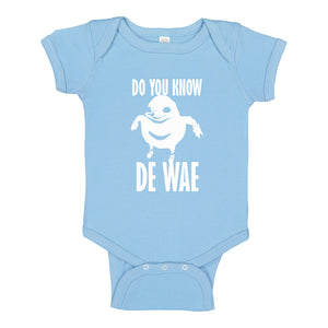 Baby Onesie Do You Know De Wae 100% Cotton Infant Bodysuit
