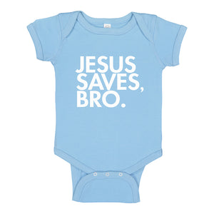 Baby Onesie Jesus Saves Bro 100% Cotton Infant Bodysuit