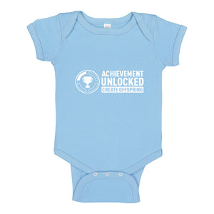 Baby Onesie Achievement Unlocked Create Offspring 100% Cotton Infant Bodysuit