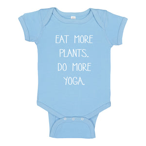 Baby Onesie More Plants More Yoga 100% Cotton Infant Bodysuit