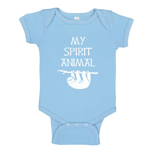 Baby Onesie Sloth is my Spirit Animal 100% Cotton Infant Bodysuit