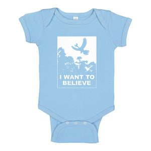 Baby Onesie I Want to Believe Kanto Sighting 100% Cotton Infant Bodysuit