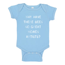 Baby Onesie No Great Women Artists 100% Cotton Infant Bodysuit