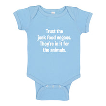 Baby Onesie Junk Food Vegans 100% Cotton Infant Bodysuit