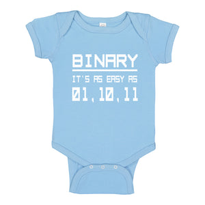 Baby Onesie Binary 100% Cotton Infant Bodysuit