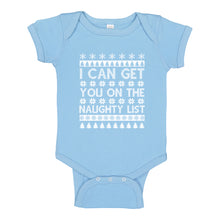 Baby Onesie I can get you on the Naughty List 100% Cotton Infant Bodysuit