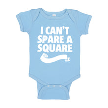 Baby Onesie I Can't Spare a Square 100% Cotton Infant Bodysuit