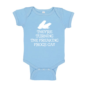 Baby Onesie They're Turning the Freaking Frogs Gay! 100% Cotton Infant Bodysuit